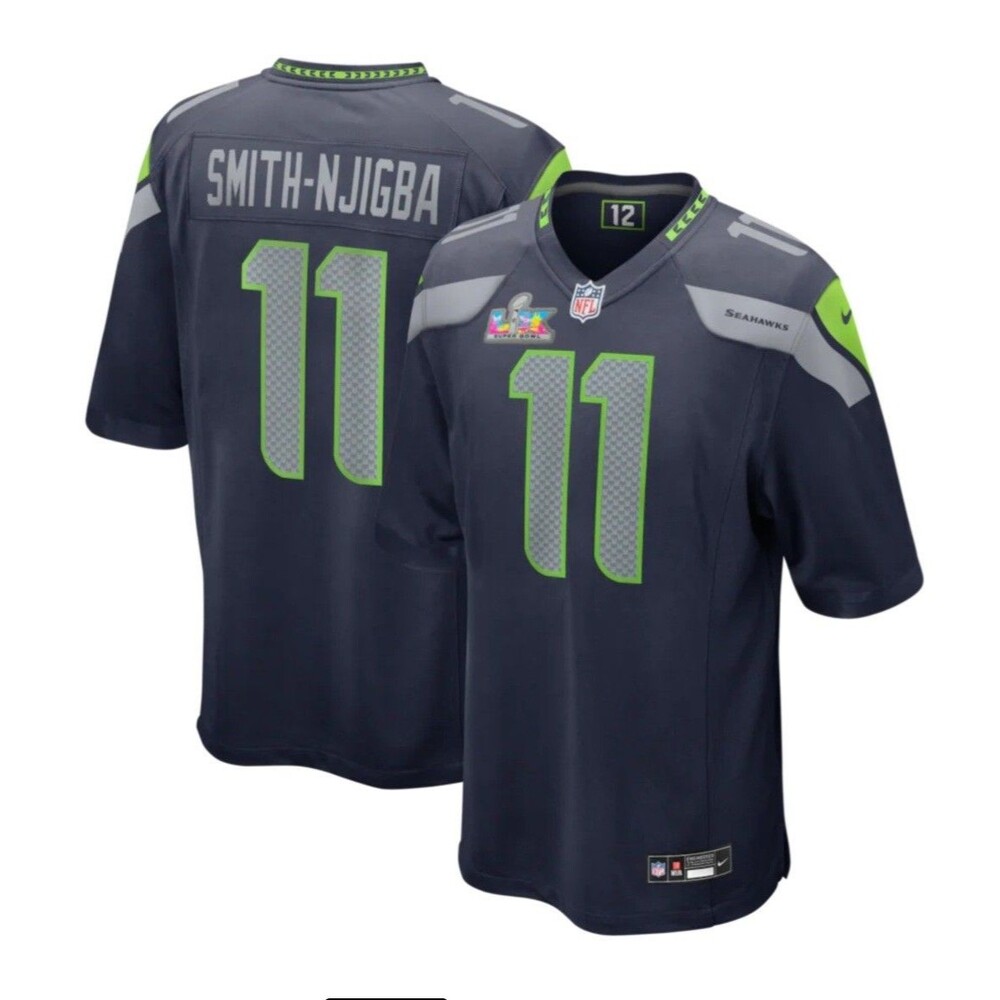 Nike Jaxon Smith Njigba Seattle Seahawks Super Bowl LX Player Game Jersey XL NWT